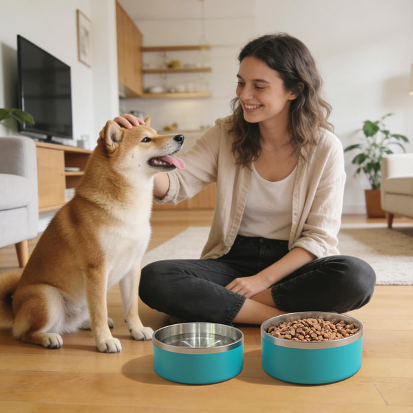 Cuenco ikitchen duradero y resistente a mordidas para perros grandes.