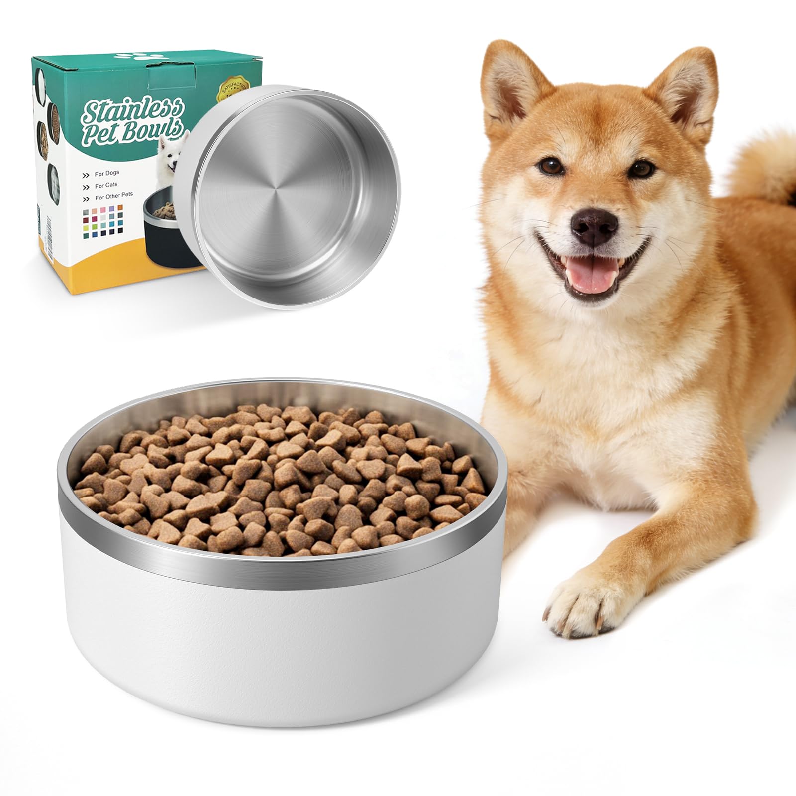 IKITCHEN tazón para perros aislado 40oz mantiene agua fresca y estable