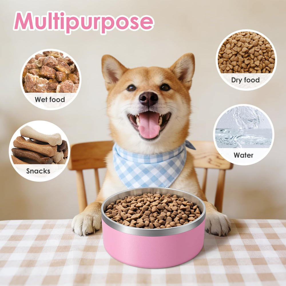 ikitchen tazón-para-perro con borde plano cuida la lengua de la mascota.