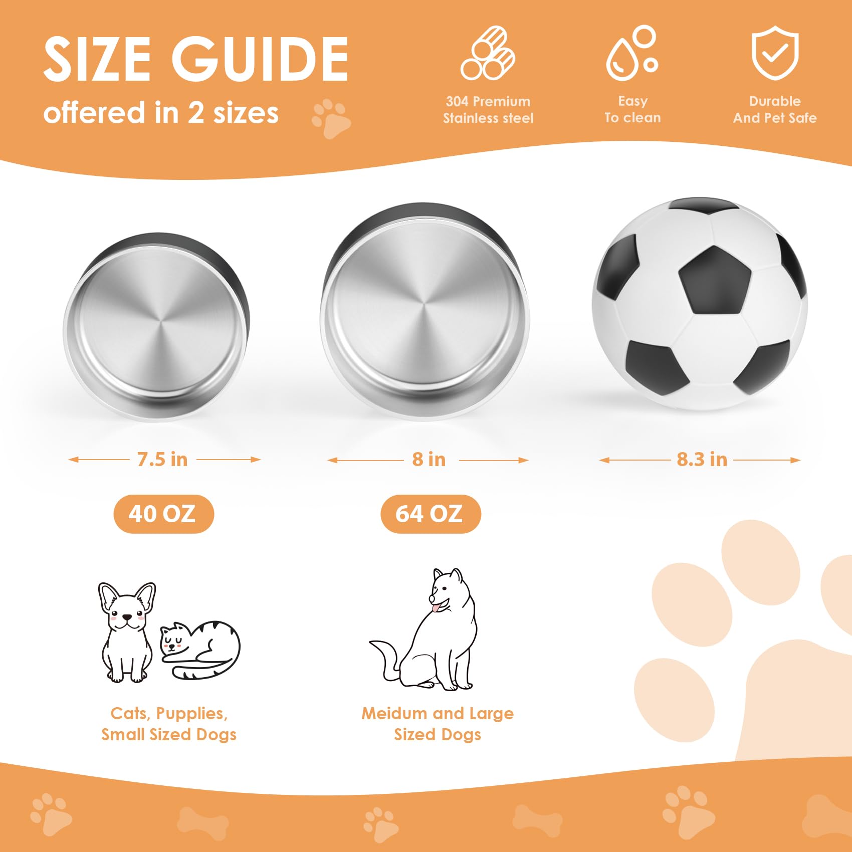 Tazón IKITCHEN borde plano, cómodo para la lengua del perro.