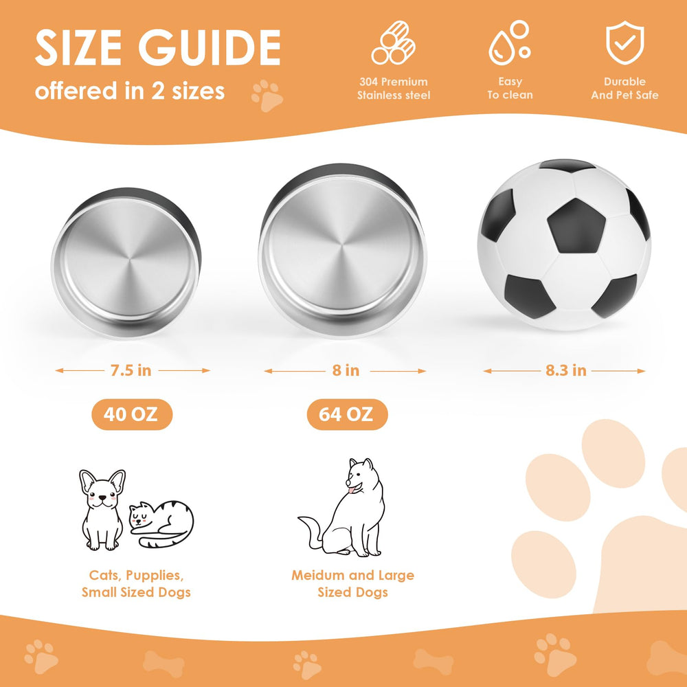 Tazón IKITCHEN borde plano, cómodo para la lengua del perro.