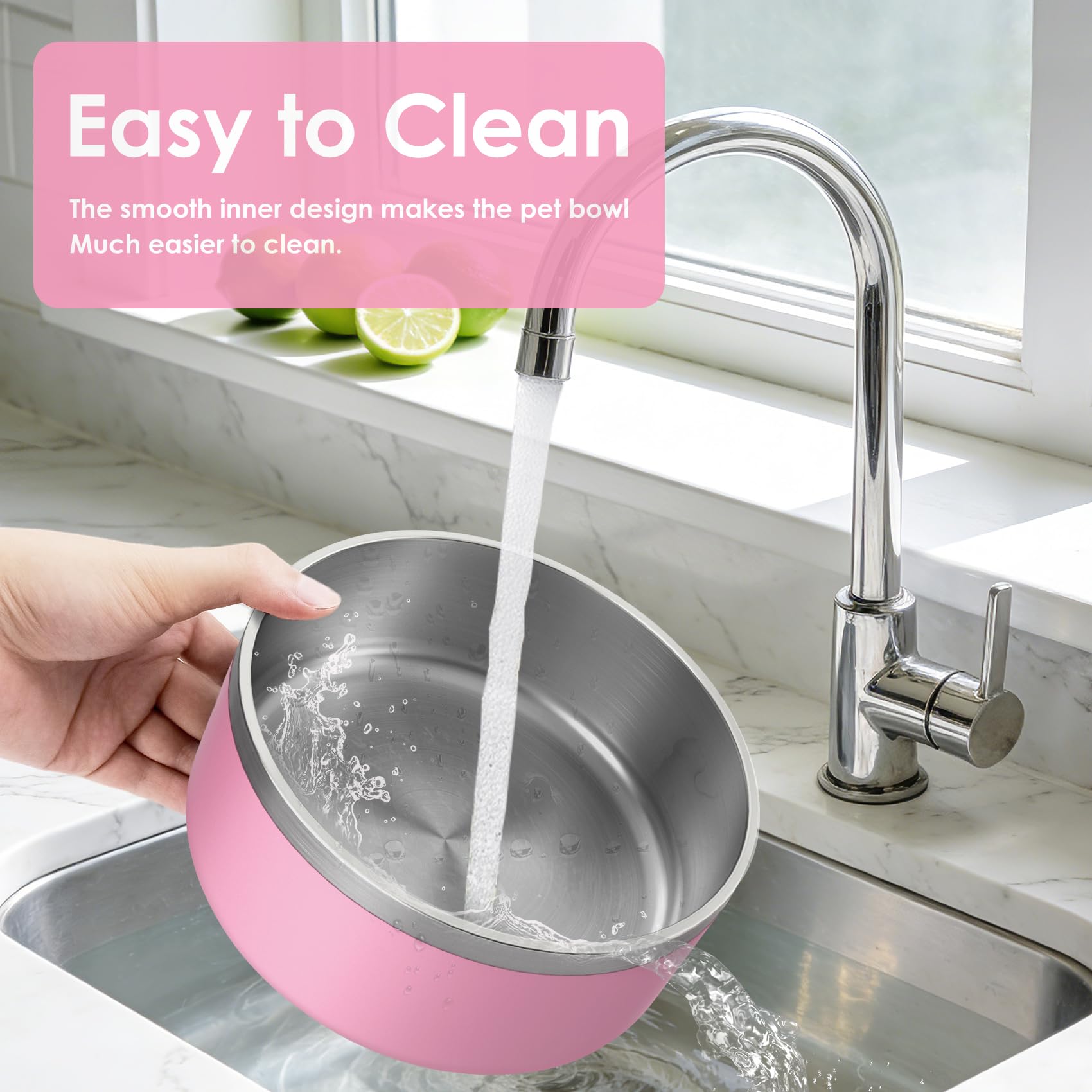 ikitchen tazón-para-perro de 64oz es ideal para comidas y bebidas.