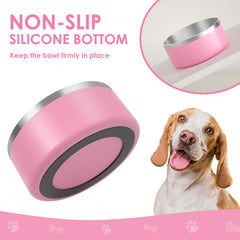 ikitchen tazón-para-perro en color rosado añade estilo al comedor de tu mascota.