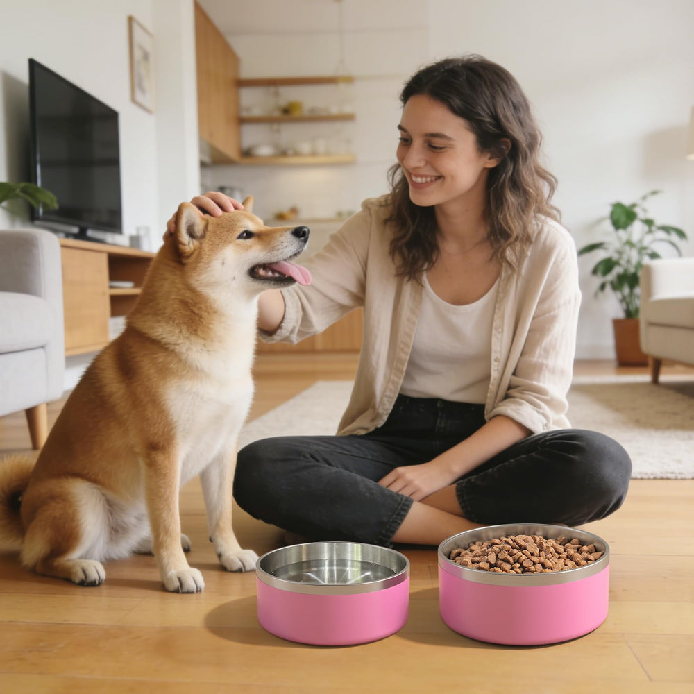 ikitchen tazón-para-perro superficie lisa facilita la limpieza rápida.