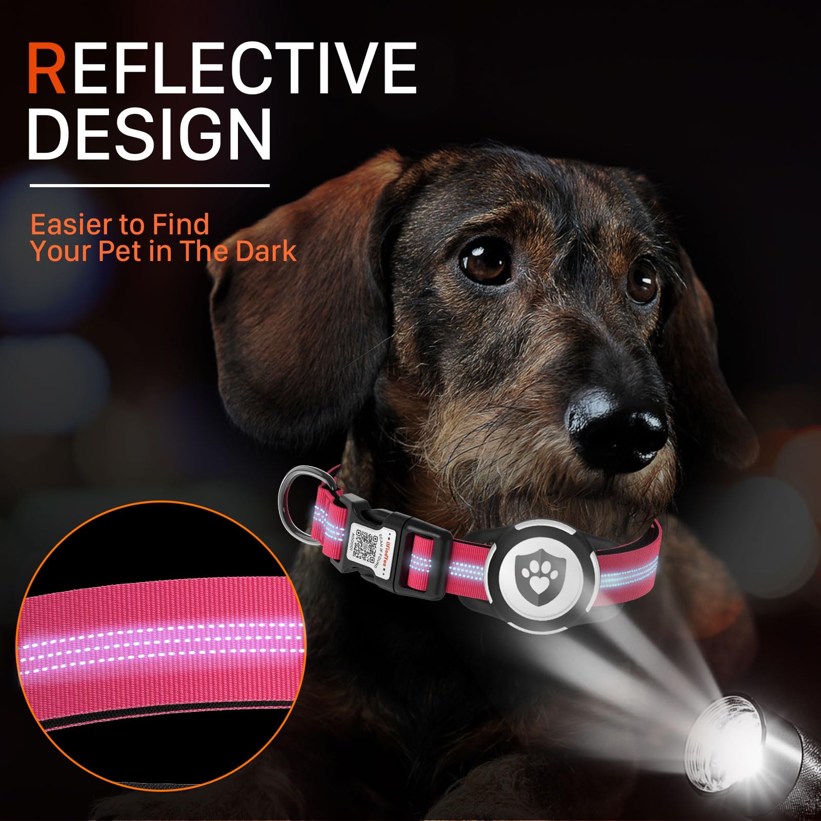 Funda de localización de ilFindYou, compatible con etiquetas de rastreo para mascotas.