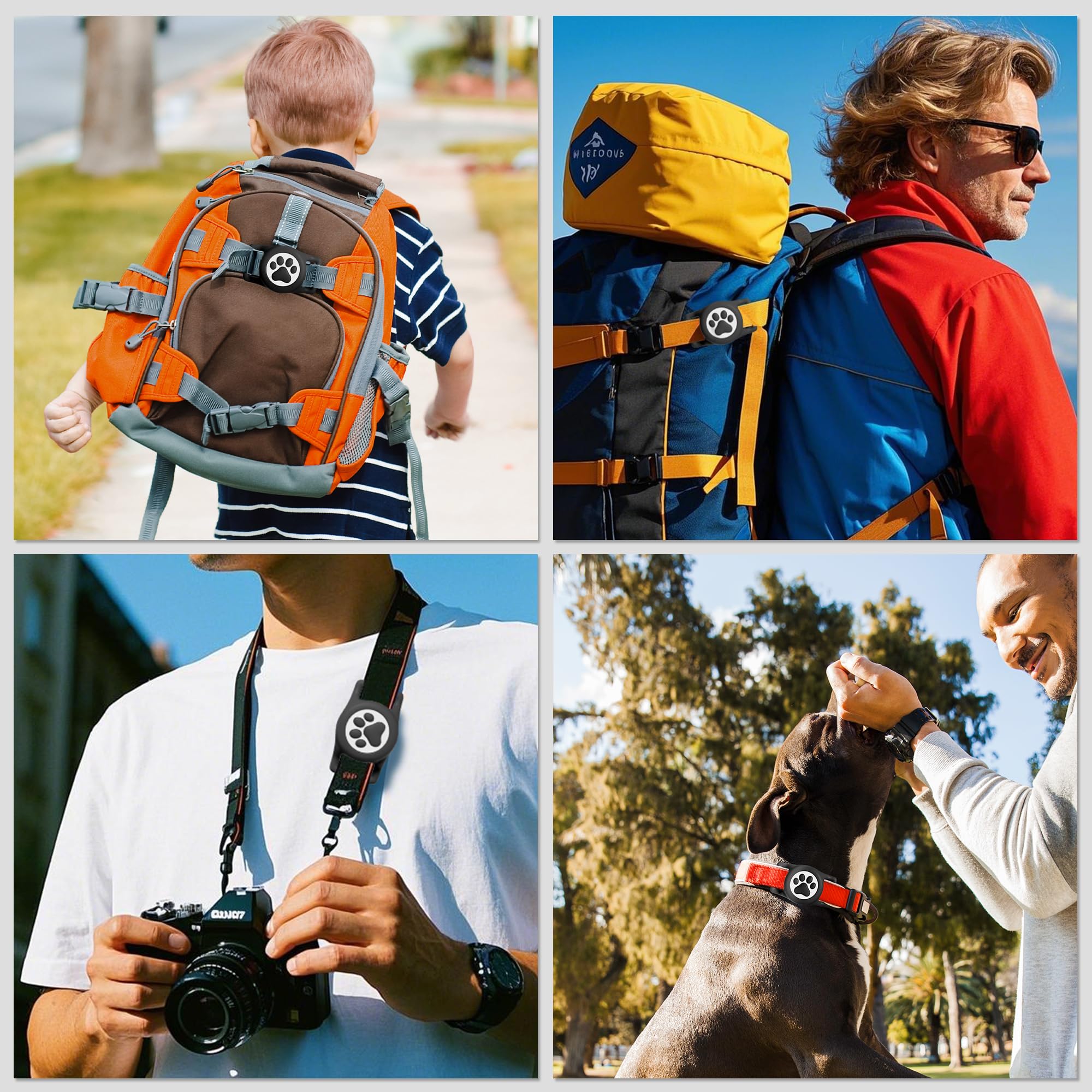 ilfindyou uso-exterior airtag collar para aventuras con tu mascota
