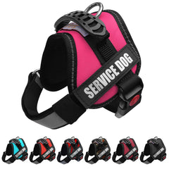 ARNÉS ALBCORP para perros de servicio, vista frontal para control y seguridad.