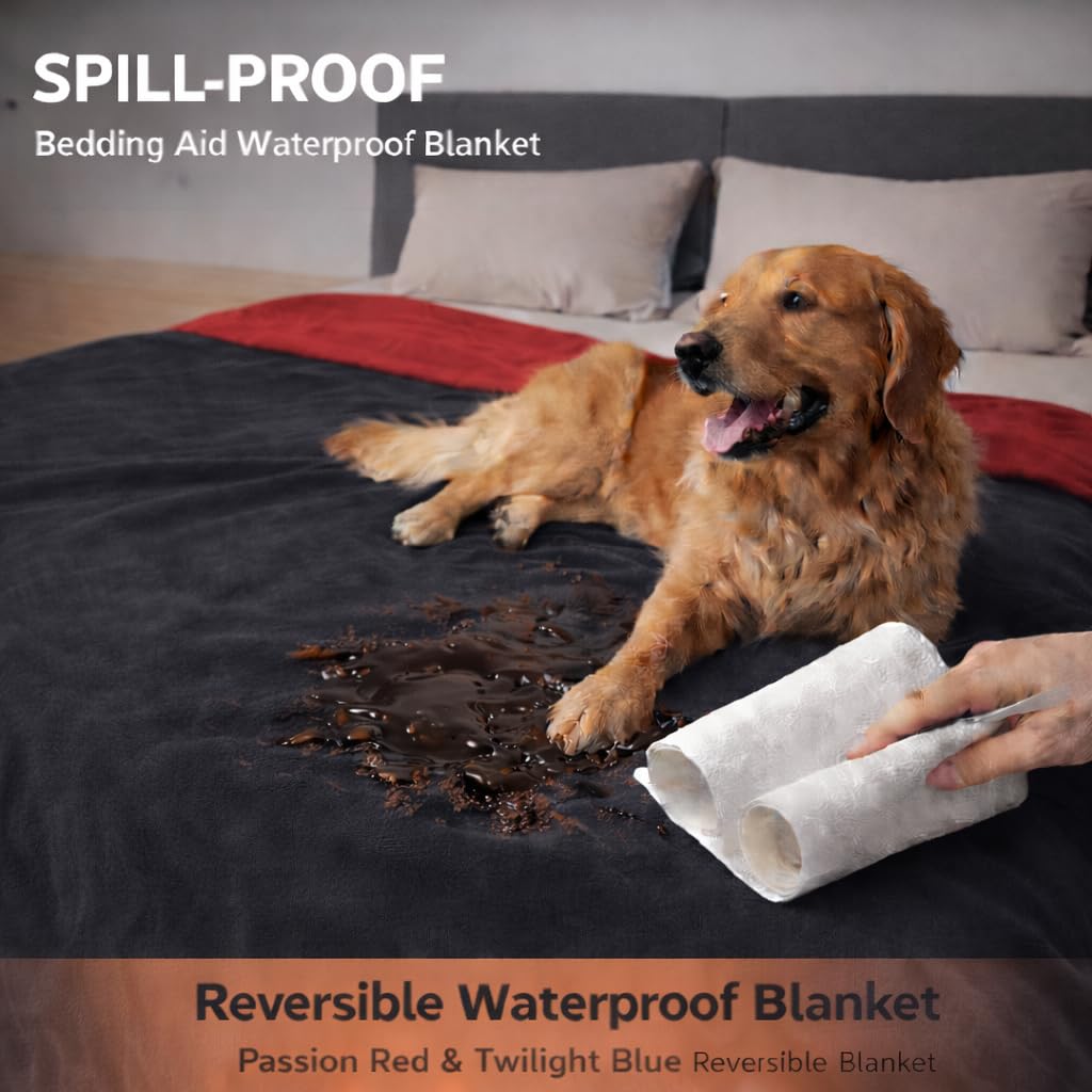 Manta Bedding Aid protege muebles y cama ante derrames diarios