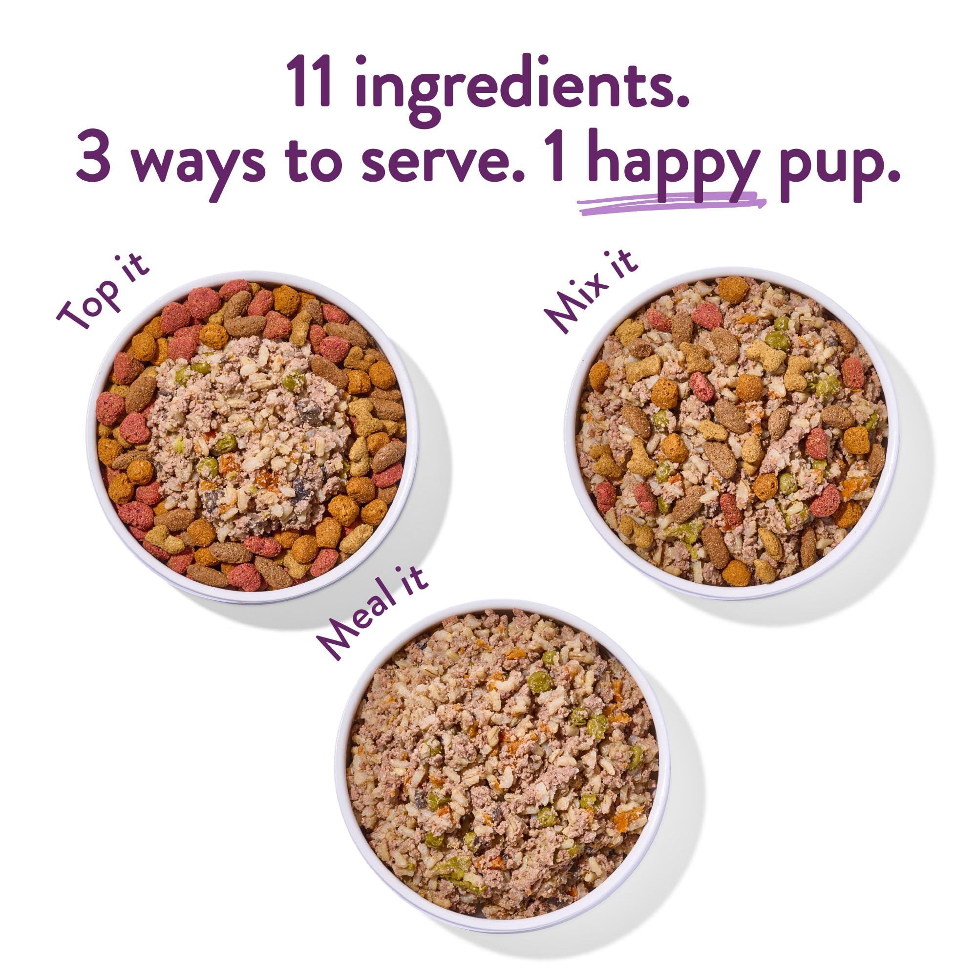 Portland Pet Food Company – Sobres de comida fresca para perros Winnie's Lamb N' Rice (grado humano, libre de gluten, ingredientes limitados) – Paquete de 5