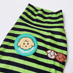 IMDOUBLEDOU suéter para mascotas estilo casual rayas verdes, uso diario.