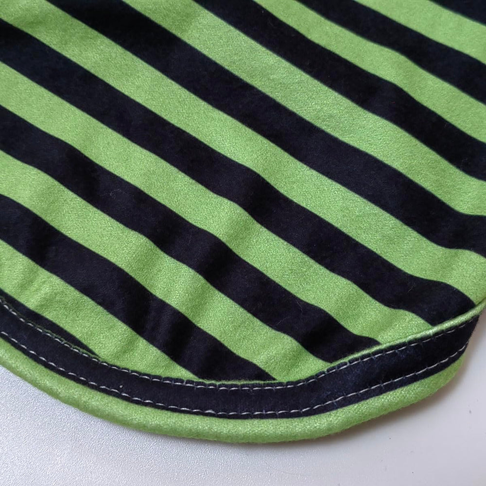 IMDOUBLEDOU suéter para paseos de perros con rayas verdes, cómodo todo el año.
