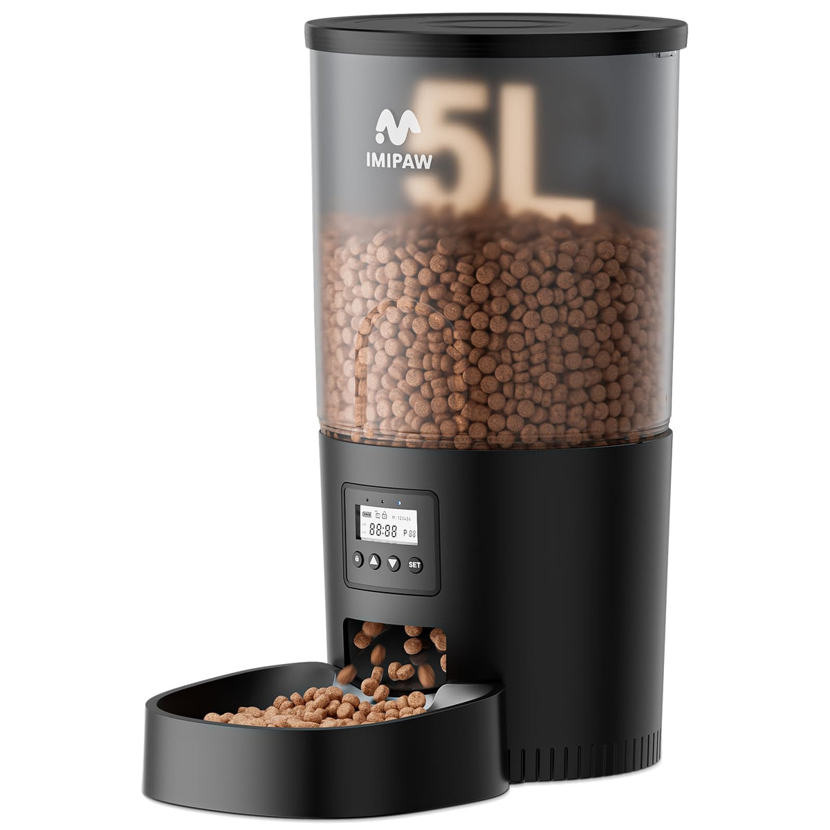 IMIPAW alimentador automatico 5L: gran capacidad para alimentar a tu gato