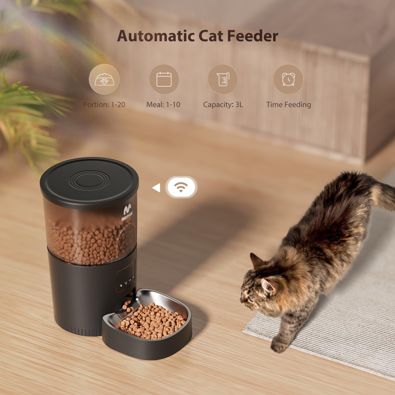 IMIPAW plato de acero inoxidable facilita limpieza y higiene diaria