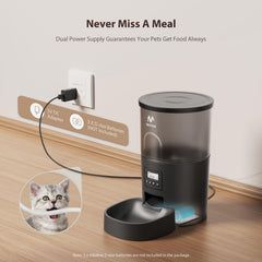 IMIPAW alimentador automático con tapa cierre seguro para evitar accesos