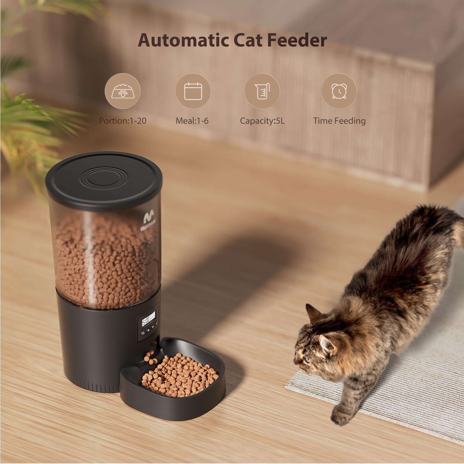 IMIPAW alimentación dual: funciona con adaptador y baterias para evitar cortes