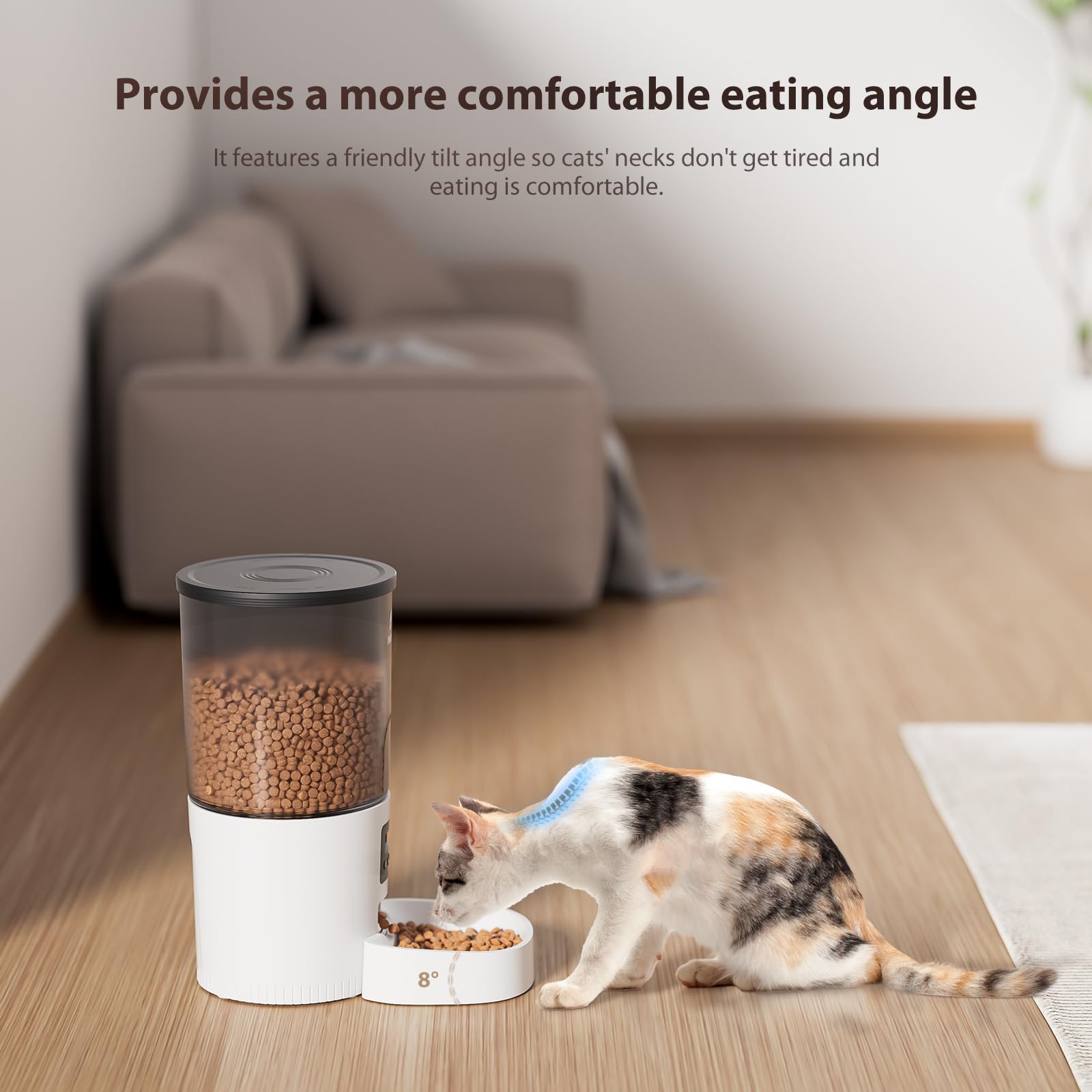 IMIPAW porciones ajustables 1-20 por comida para adaptar la cantidad según tu gato.