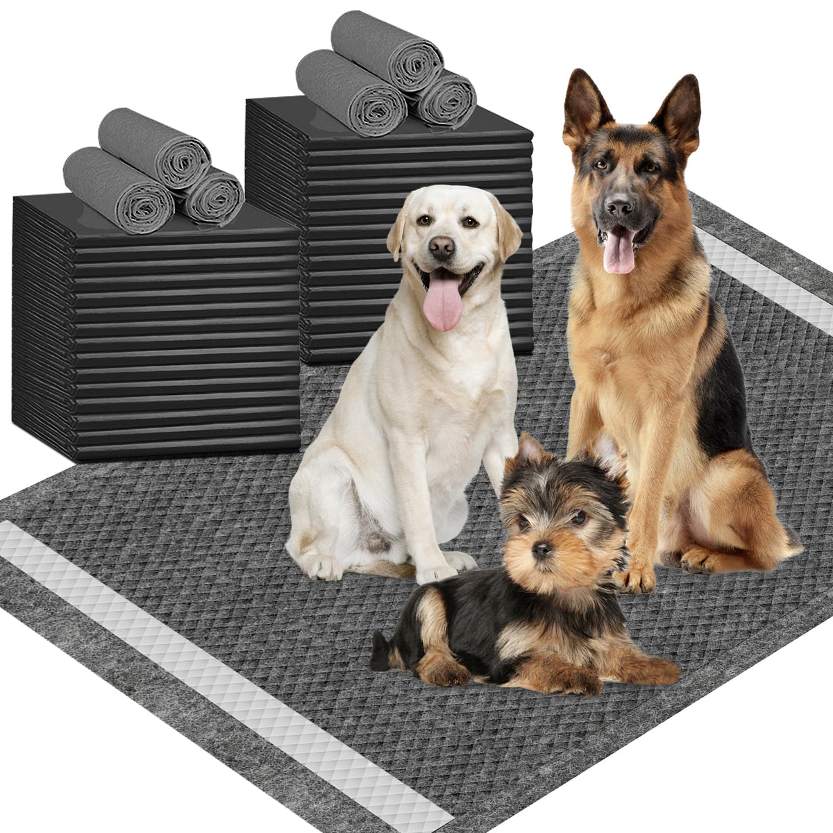 IMMCUTE XXL tapetes 36x44 para cachorros, gran cobertura para razas grandes.