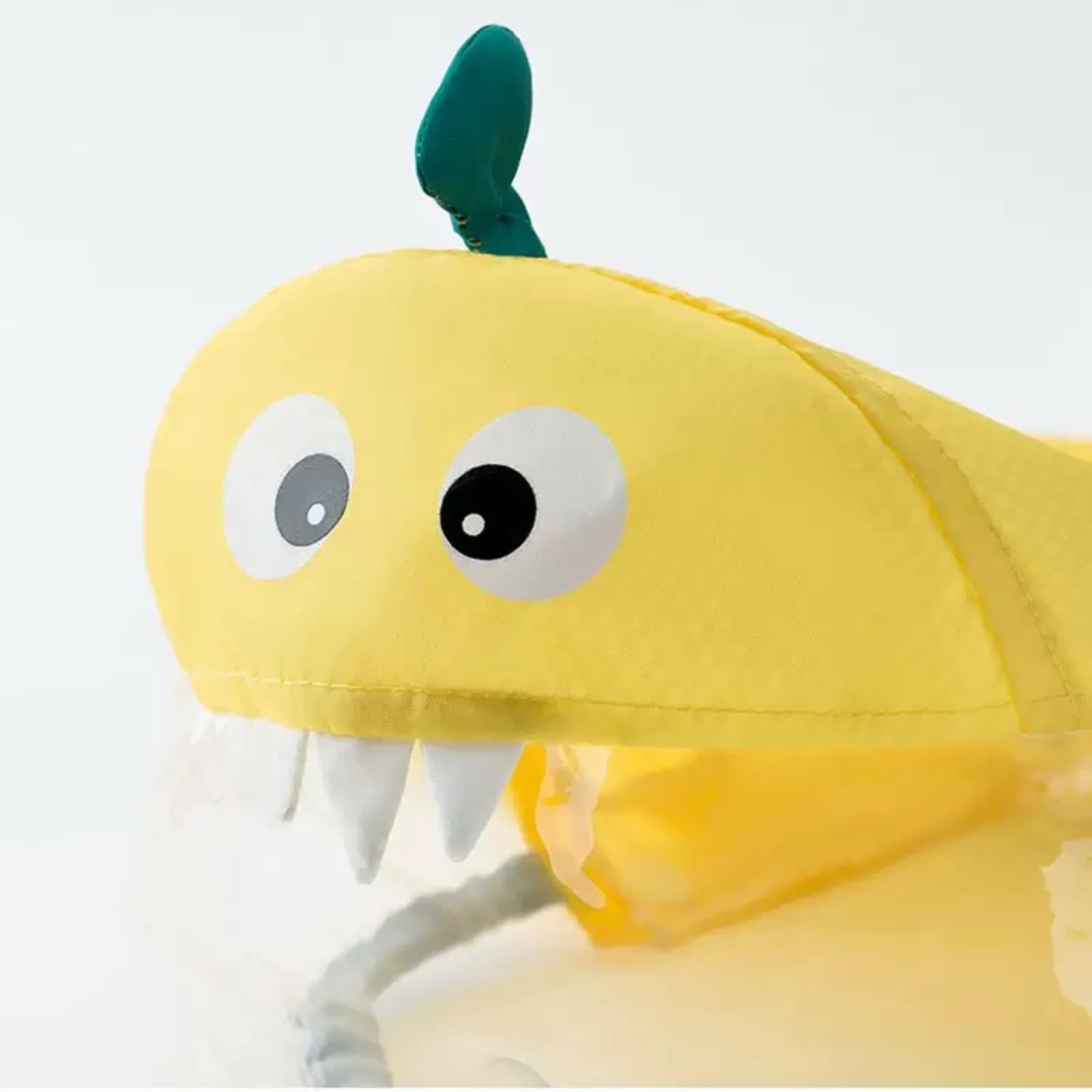 Imprime piña amarilla añade estilo para cachorros durante las caminatas.