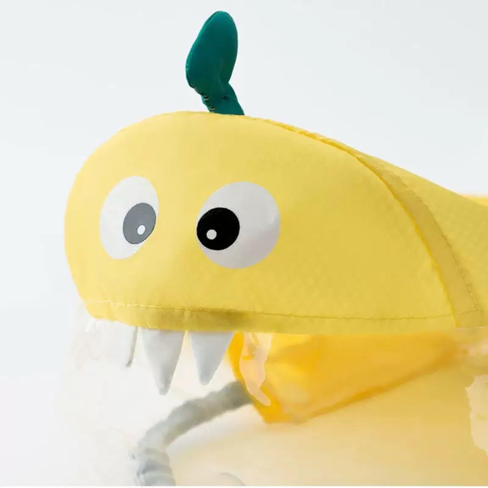 Imprime piña amarilla añade estilo para cachorros durante las caminatas.