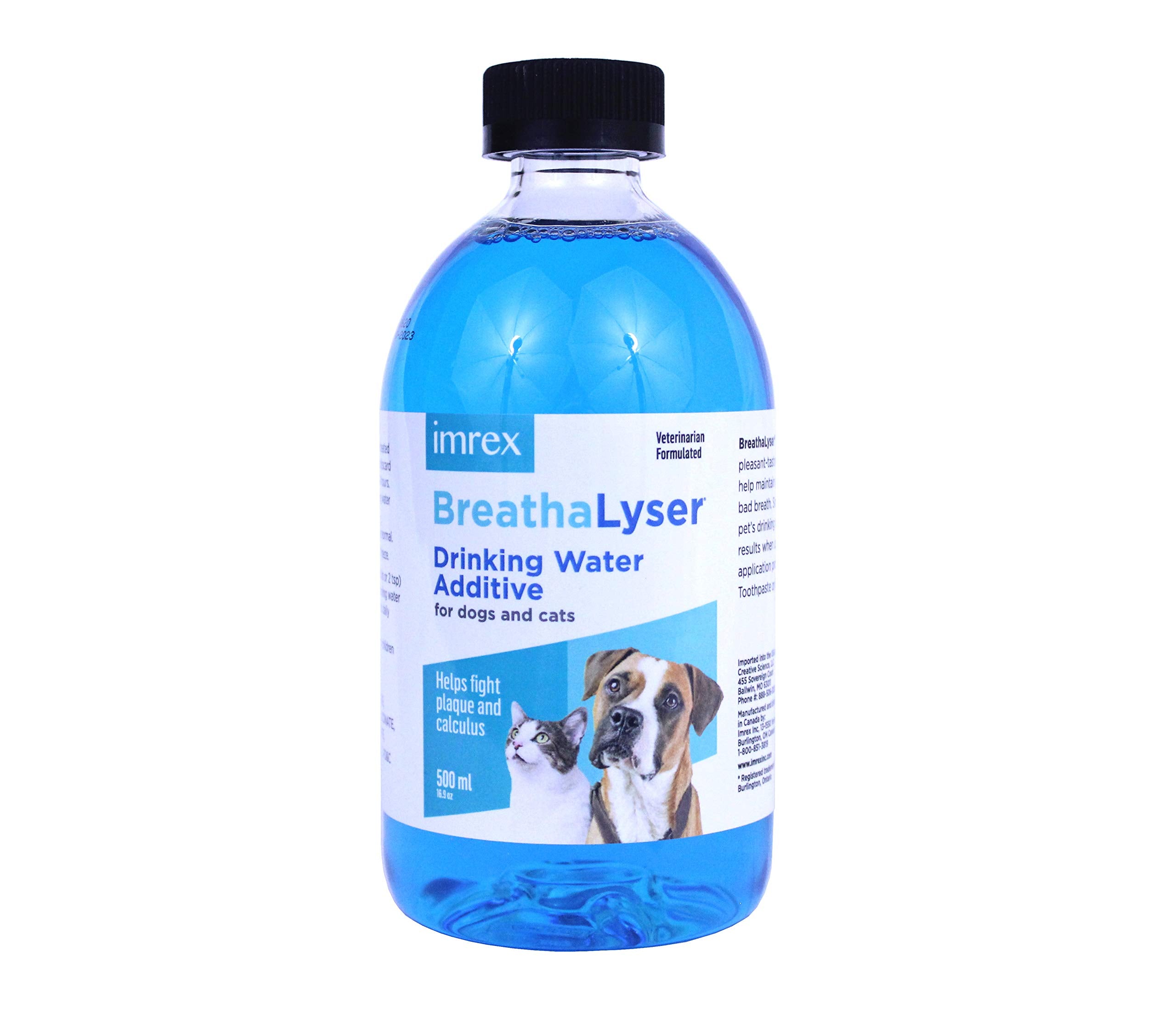 ImRex Breathalyser: vertido de la botella en el cuenco para higiene oral diaria.