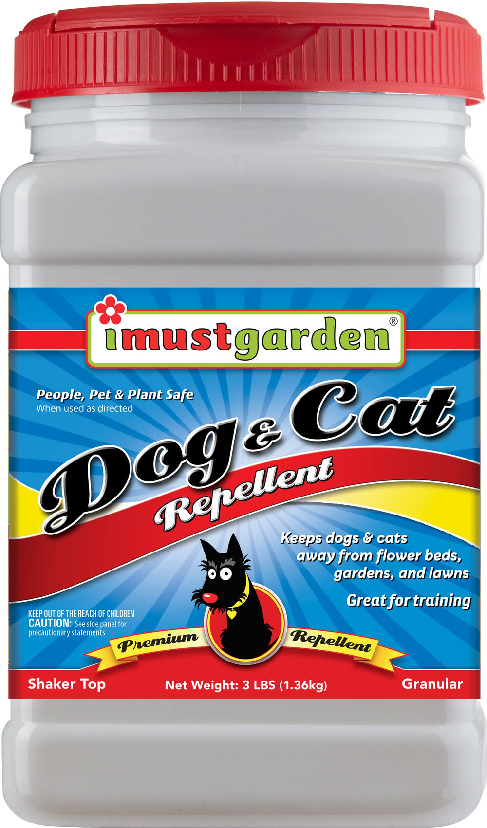 IMUSTGARDEN repelente para perros y gatos, granulado, ideal para exteriores