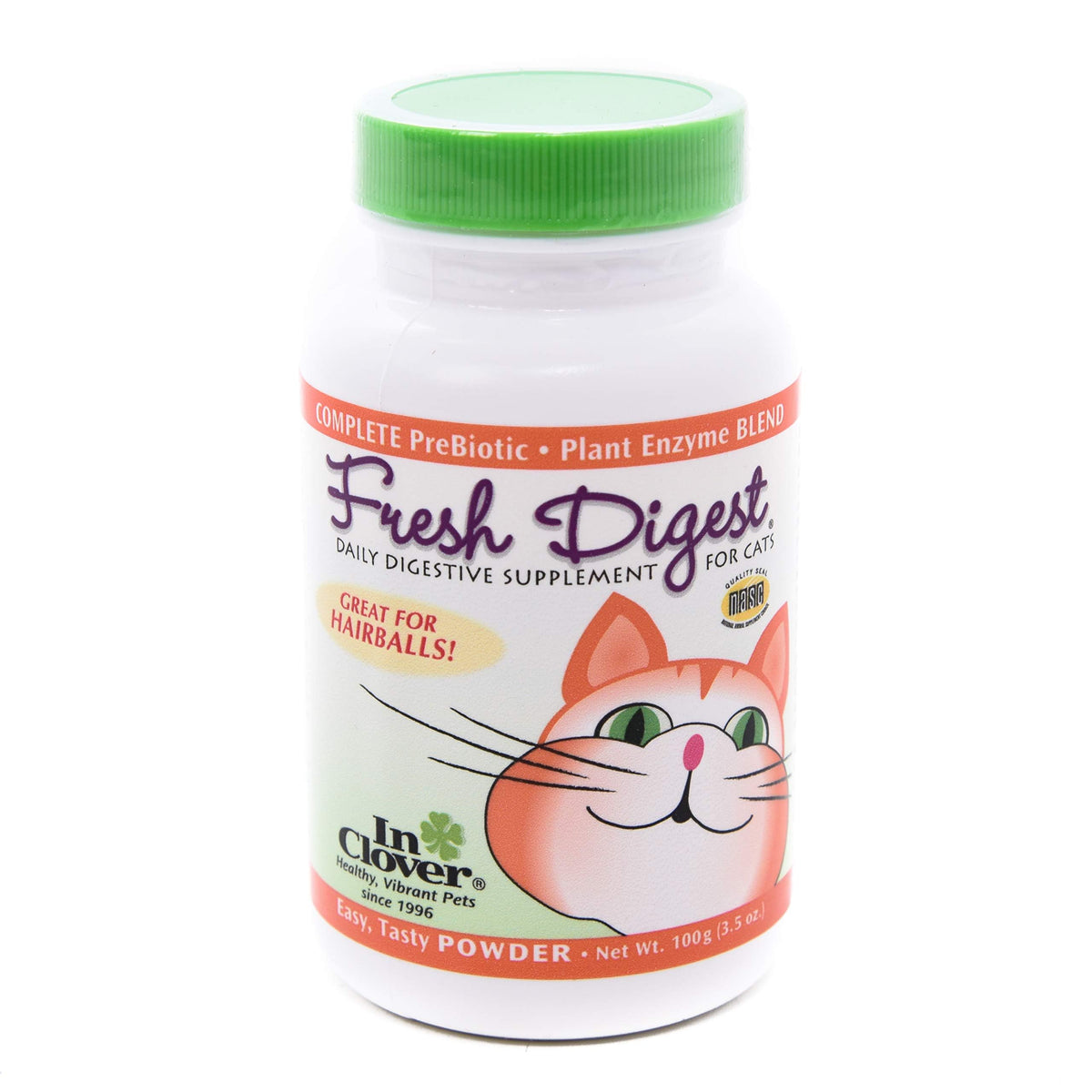 In Clover Fresh Digest polvo digestivo para gatos, apoyo diario para una digestión equilibrada.