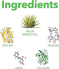 Ingredientes orgánicos de In Clover Optagest: prebióticos y enzimas.