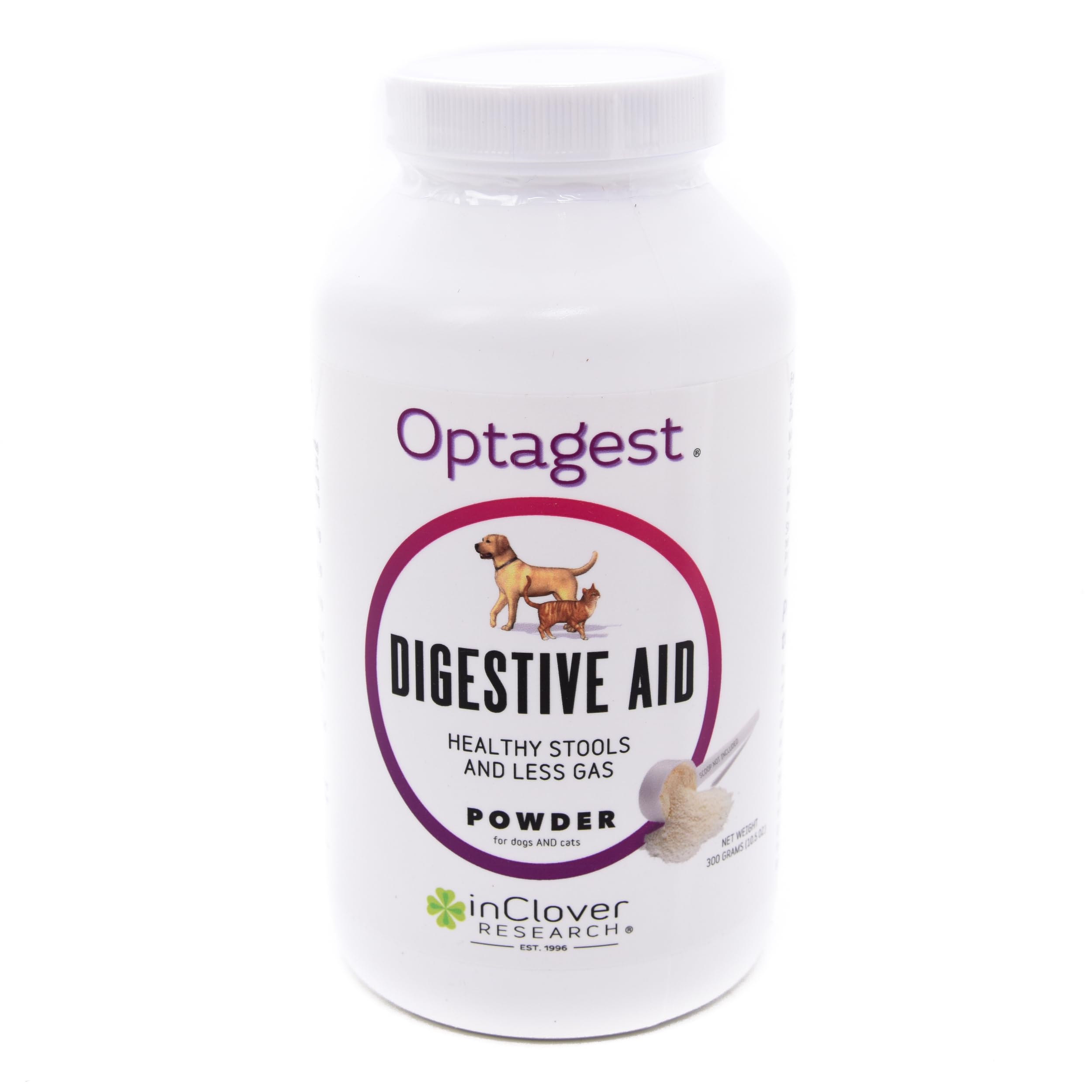 In Clover Optagest polvo digestivo, apoyo a heces más firmes.