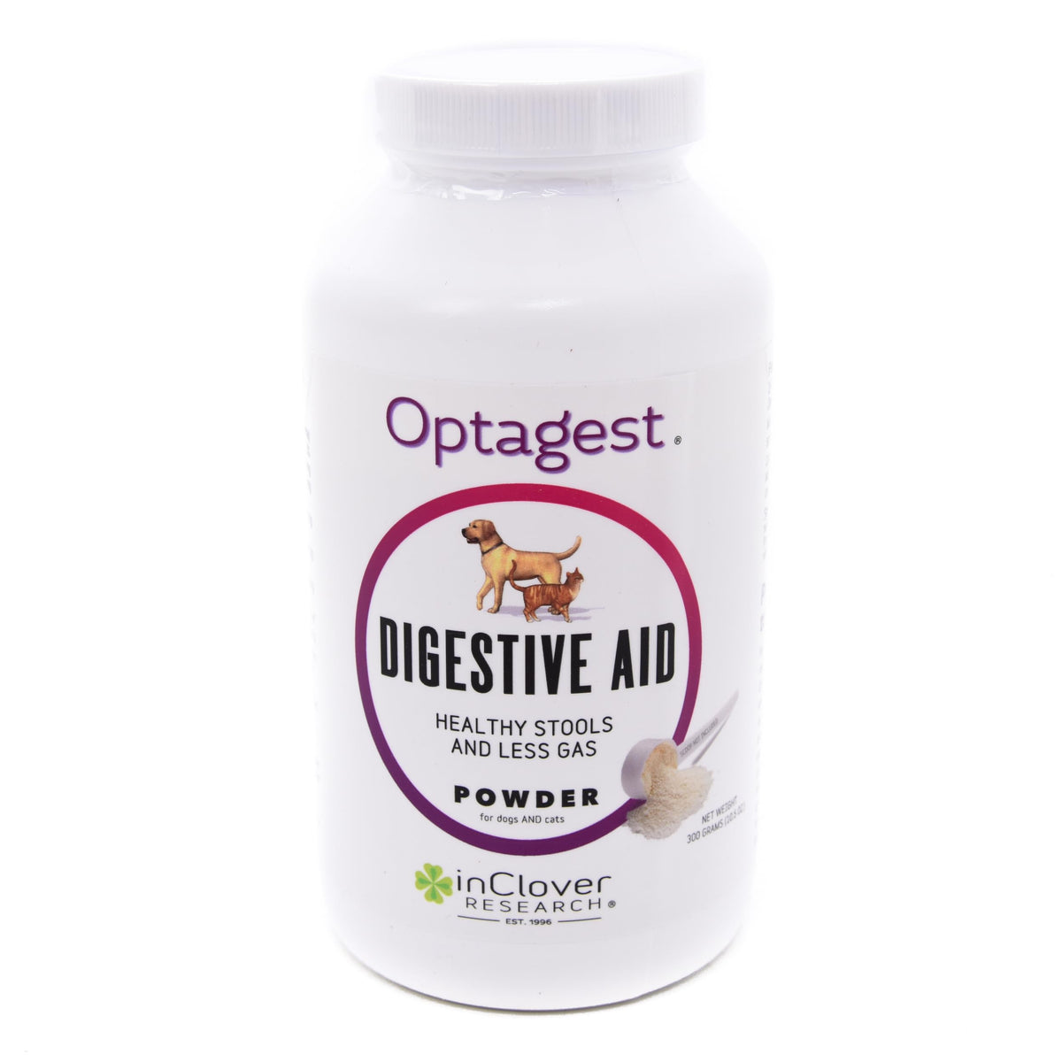 In Clover Optagest polvo digestivo, apoyo a heces más firmes.