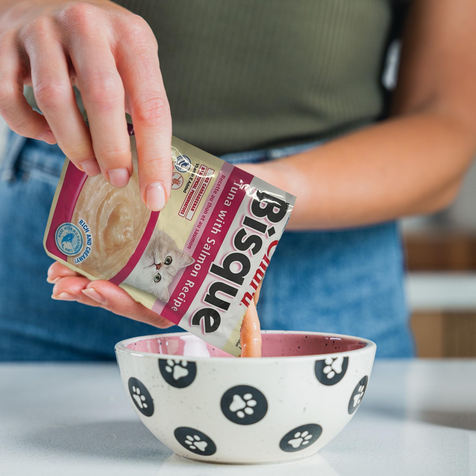 INABA Churu Bisque para gatos, puré cremoso suave, snack diario recomendado