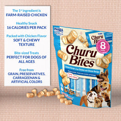 INABA Churu Bites doble textura en cada mordisco suave y cremoso.