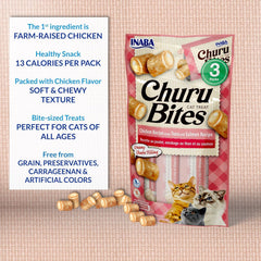 INABA Churu Bites para gatos, tubos individuales de 0,35 onzas para frescura y control