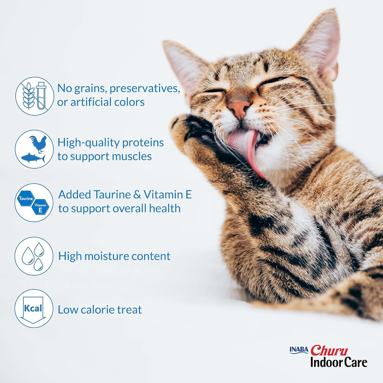 INABA Churu ayuda a disimular medicación para gatos con sabor agradable.