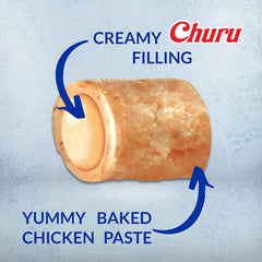 INABA Churu Fun Bites, centro cremoso, ideal para esconder píldoras sin estrés.