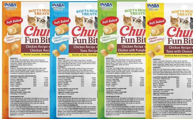 INABA Churu Fun Bites, porciones tetra, frescura y conveniencia tras cada comida.