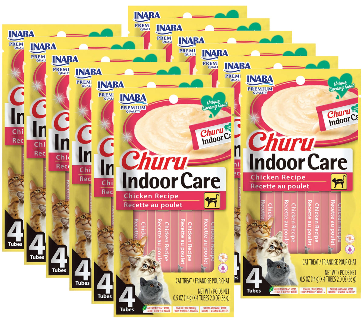 INABA Churu en tubos cremosos para snack diario de gatos