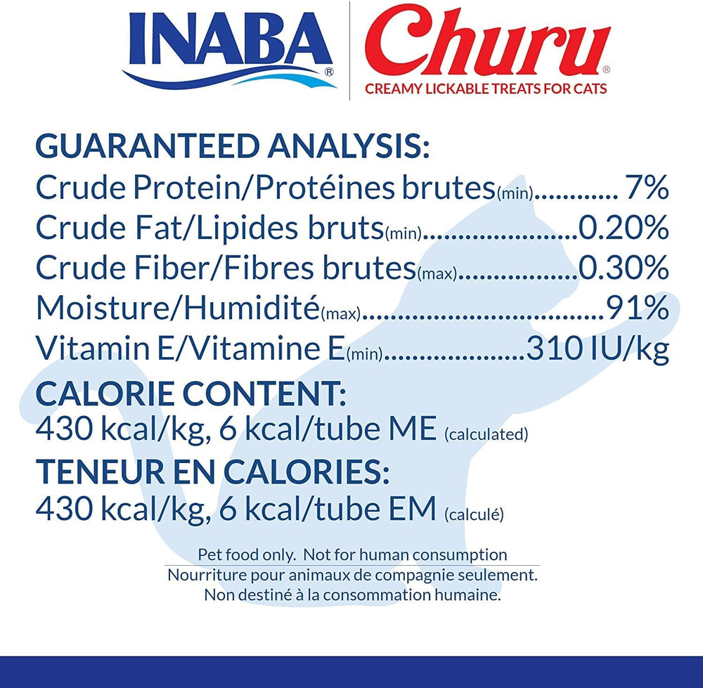 Con Taurina, INABA Churu puré incluye nutrientes para apoyar la salud general.