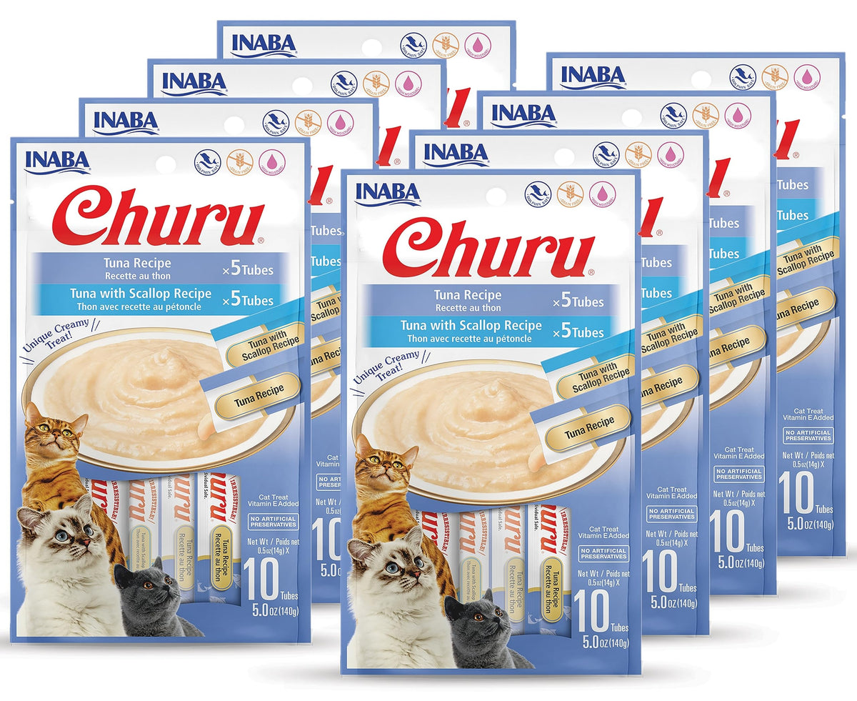 INABA Churu puré de atún cremoso, ideal para hidratar al gato