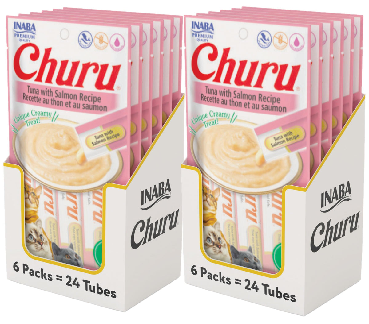 INABA Churu: tubo cremoso para alimentar a mano con textura suave.