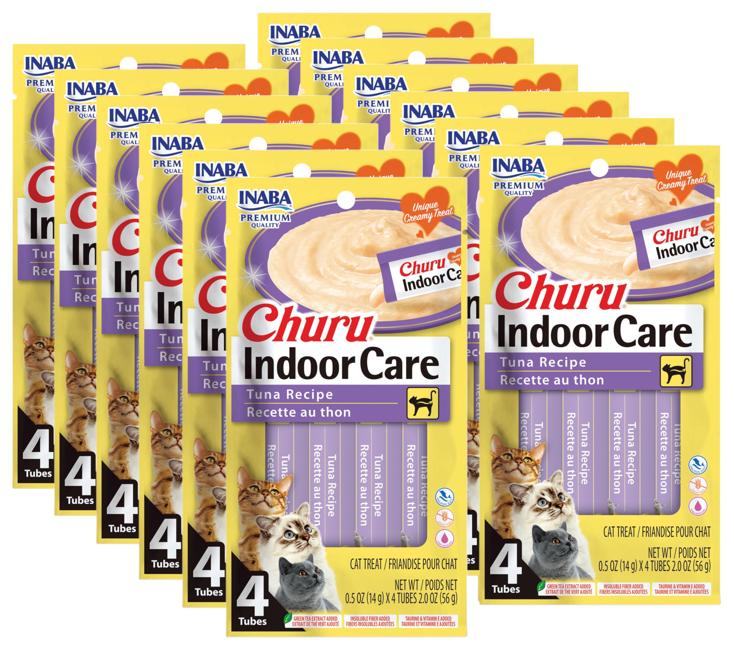 INABA Churu puré cremoso de atún, textura suave para interacción con tu gato.