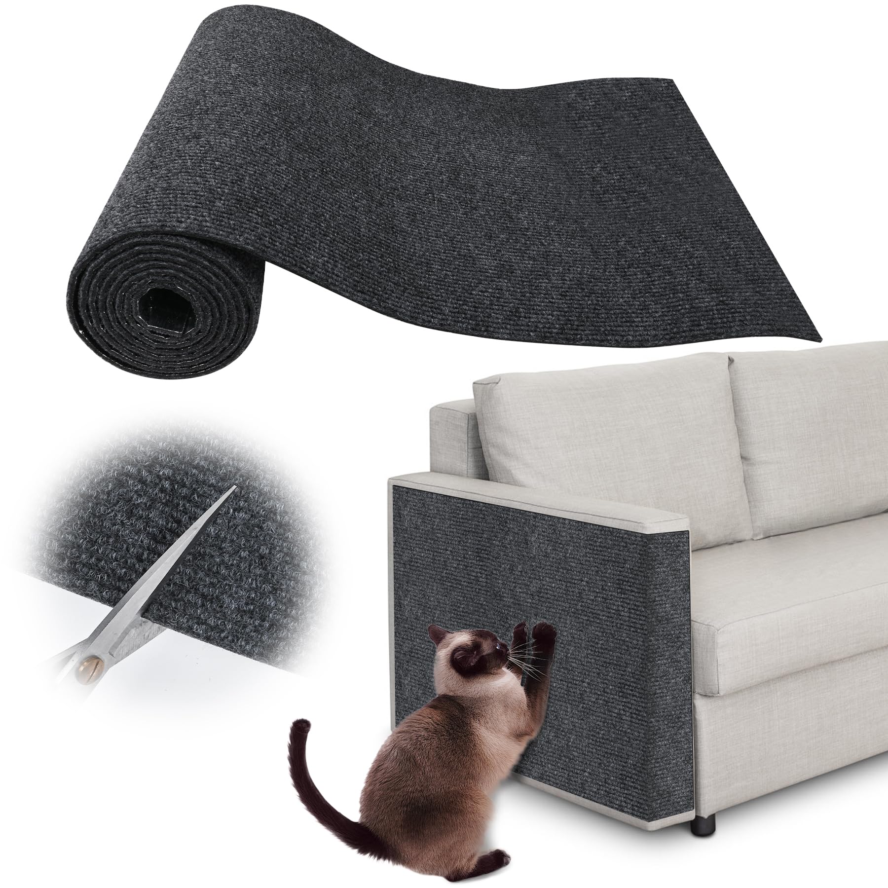Inchoco protector mueble gato adhesivo protege el sofá con adherencia duradera