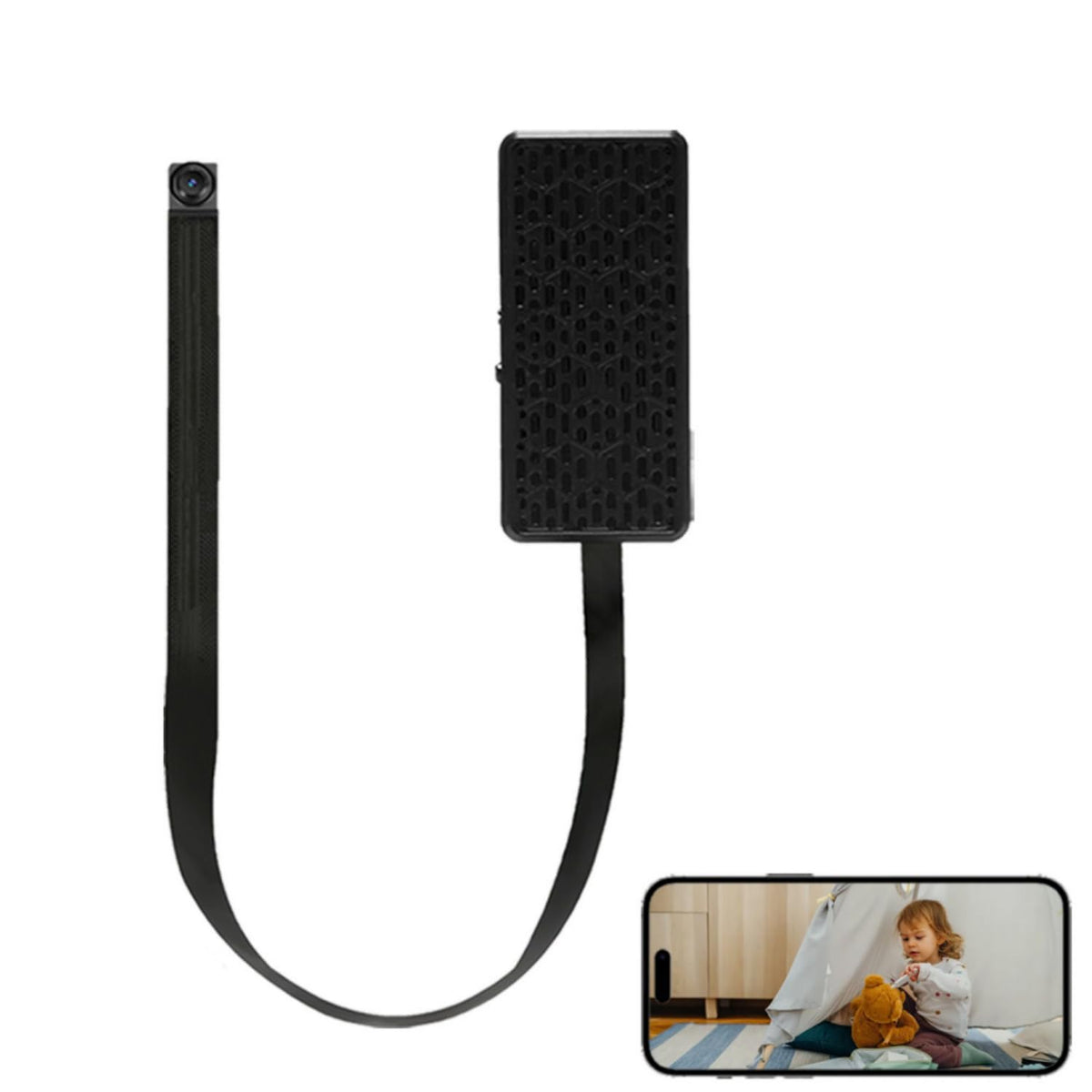 InCliick Mini Cámara DIY 1080p para vigilancia clara del hogar.