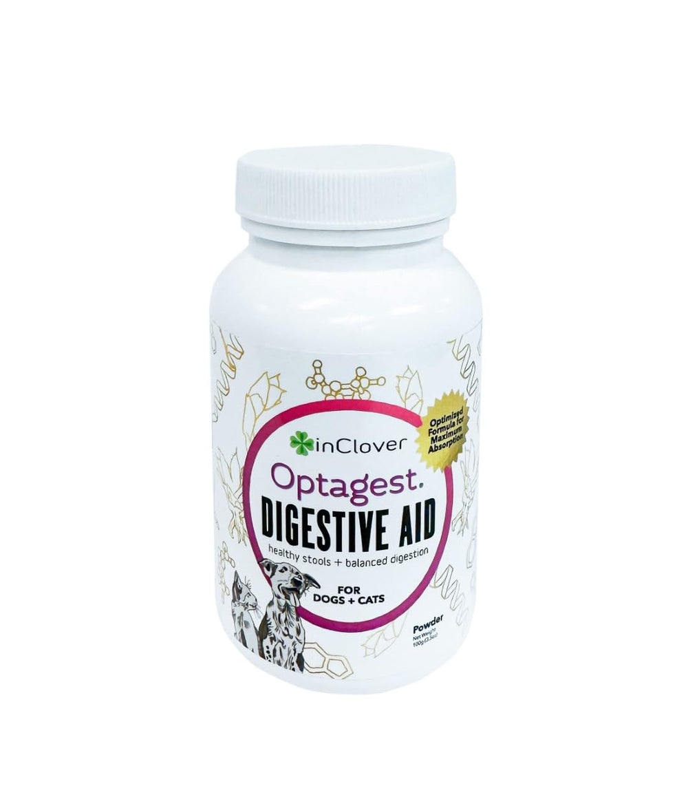 InClover Optagest: bote de polvo para apoyo digestivo suave en mascotas