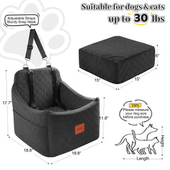 INDYBUD asiento-coche-perro-altura-6-pulgadas ofrece mejor vista y menor ansiedad.