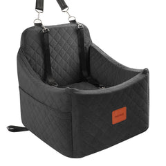 INDYBUD asiento coche perro pequeño primer plano, cómodo y seguro.