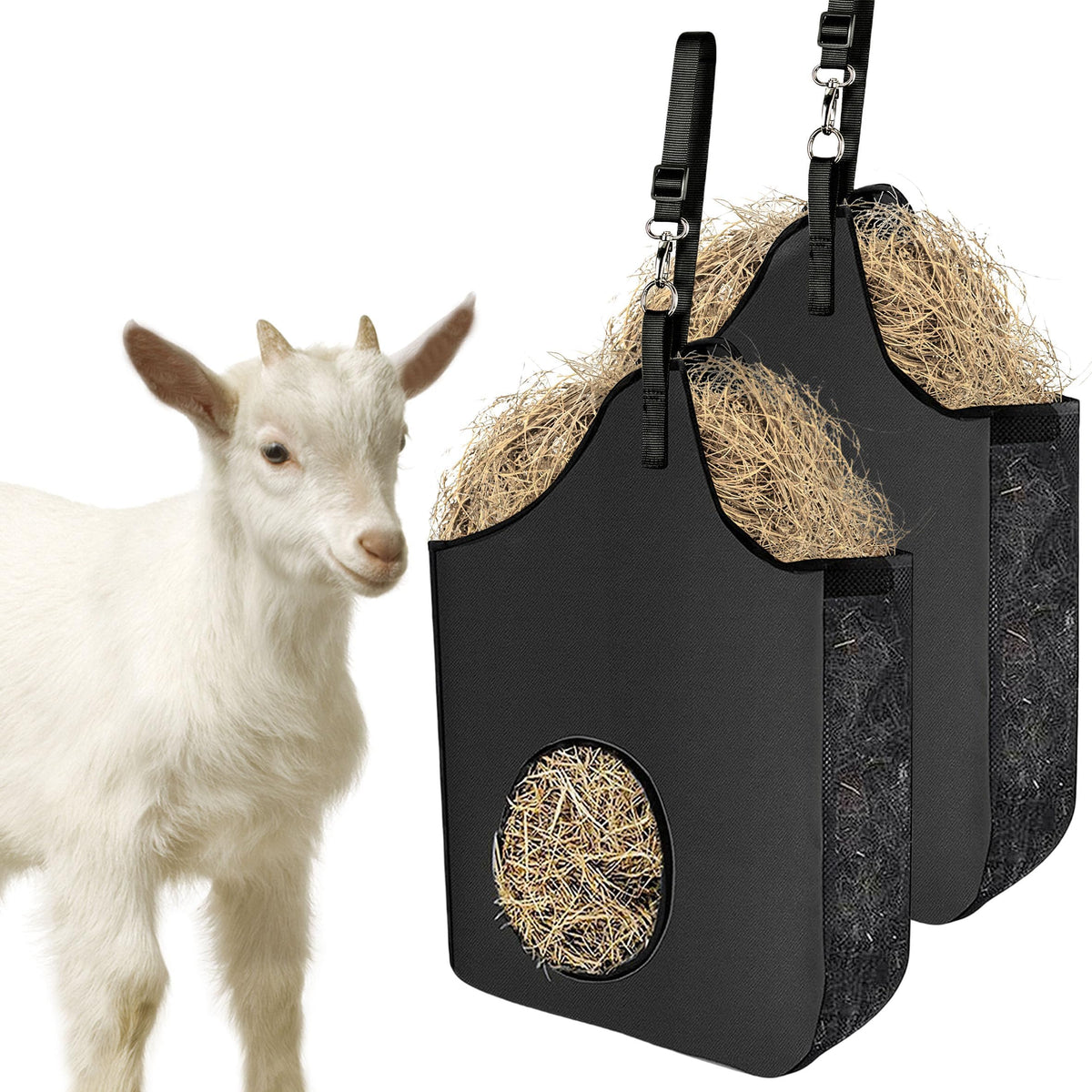 INKNOTE bolsa heno colgante para alimentación lenta en el corral.