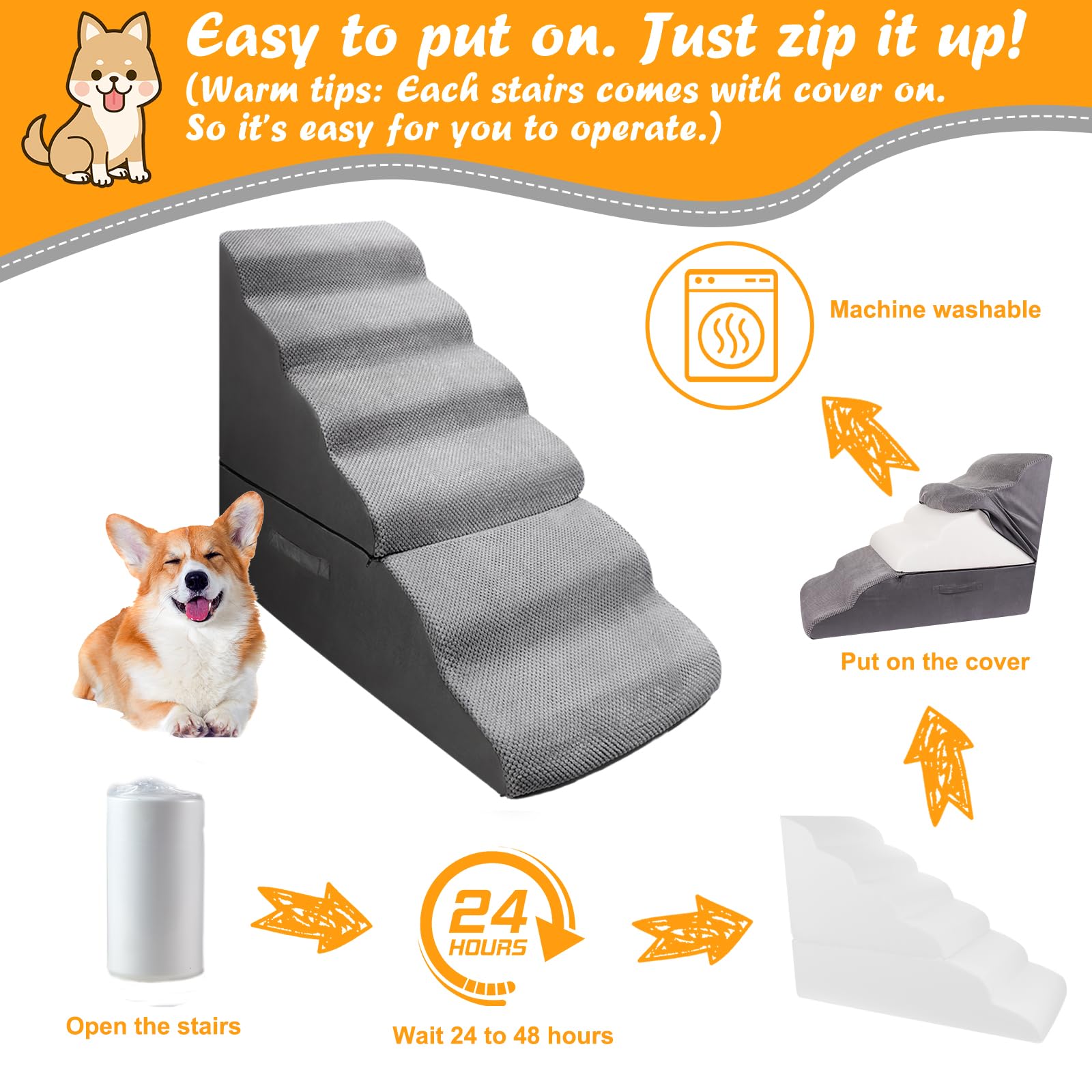 INRLKIT espuma suave ofrece soporte estable para mascotas
