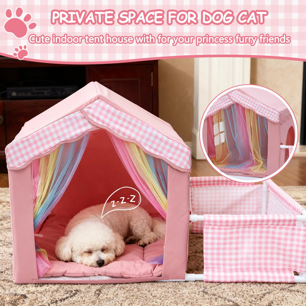 INRLKIT Princess: mosquitera arcoíris aporta protección y decoración.