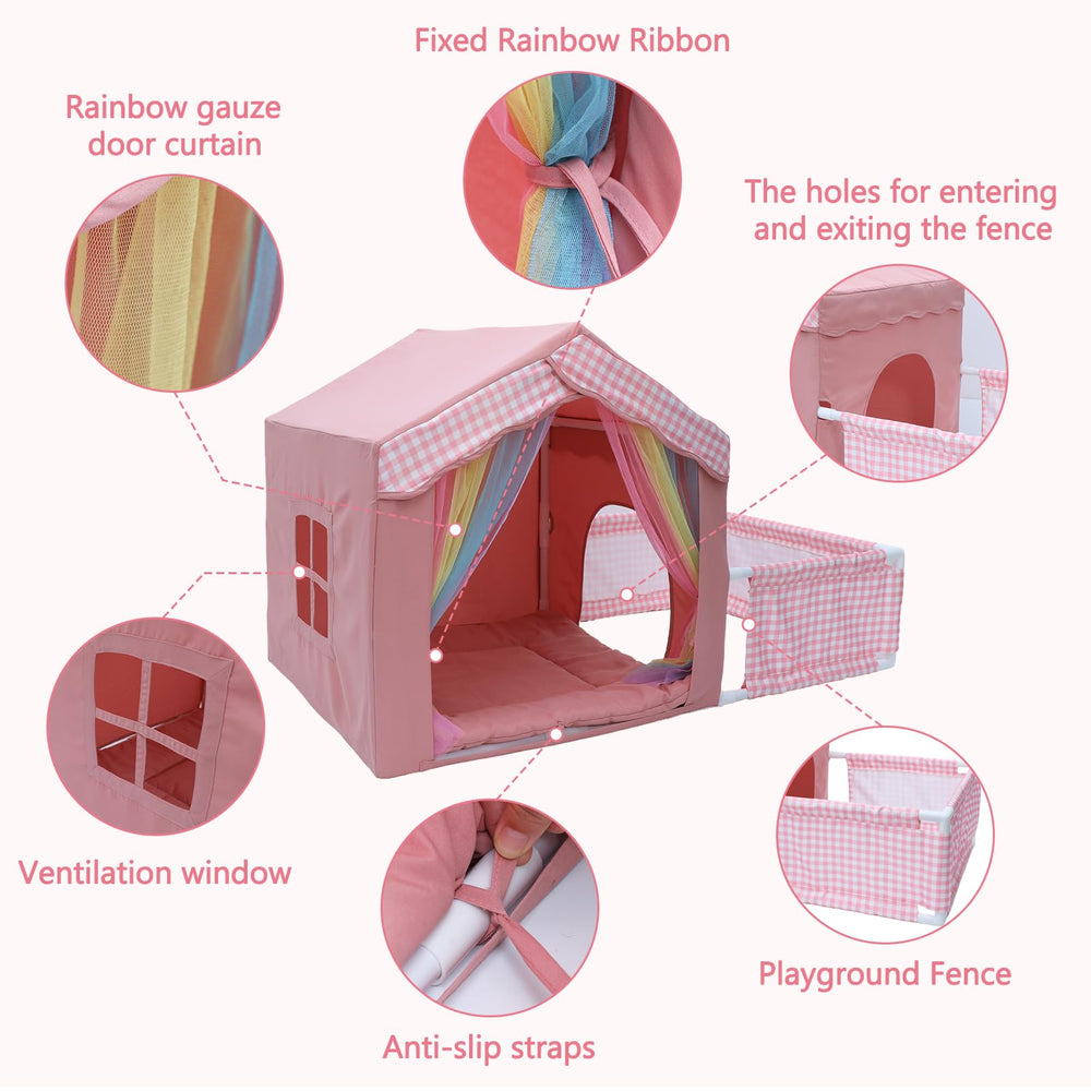 INRLKIT Princess: ventana para buena ventilación y curiosidad del perro.