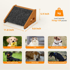 INRLKIT rampa de madera con superficie antideslizante para gatos y perros pequeños.